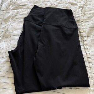 2 pair 90 Degree By Reflex Superflex Black Ankle Leggings